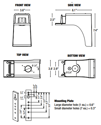 Square & Round Pole Mounting Brackets - Image 2