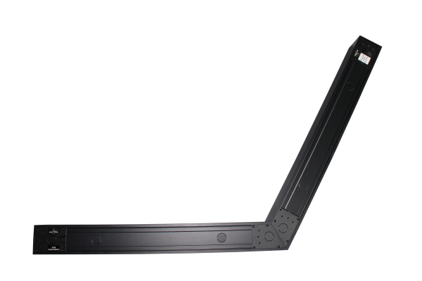 LuXurio 120° Connecting Bracket Black Architectural Strip Fixture. 40W, 3500K/4000K/5000K Color Selectable