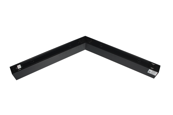LuXurio 120° Connecting Bracket Black Architectural Strip Fixture. 40W, 3500K/4000K/5000K Color Selectable