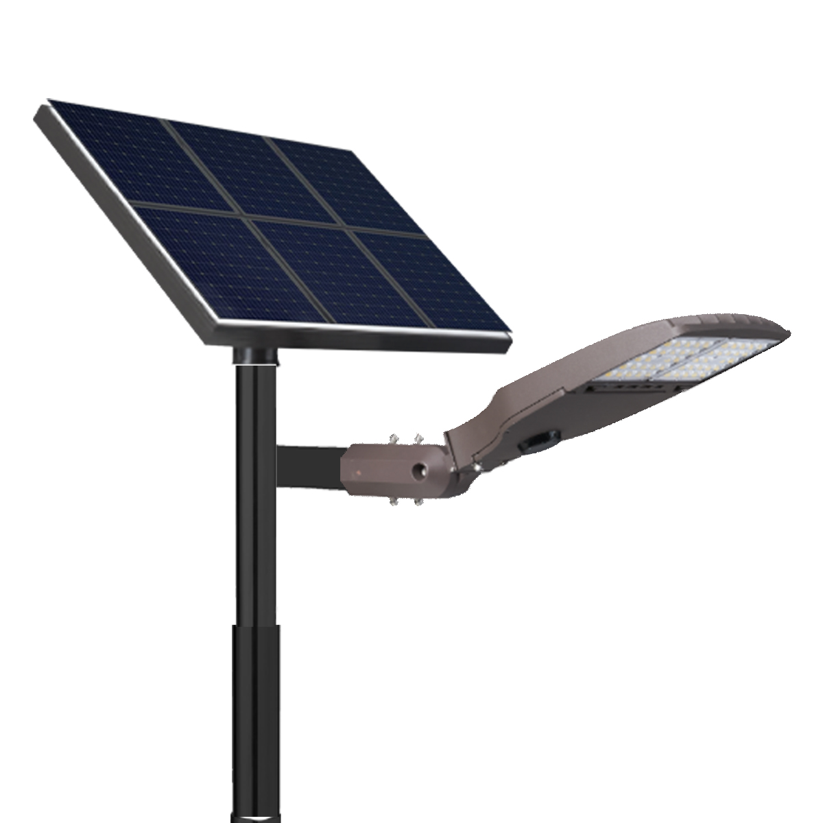 Sentry - 12FT Portable Solar Area Light with Telescopic Pole \u0026 Concrete Base, image size:1200x1200